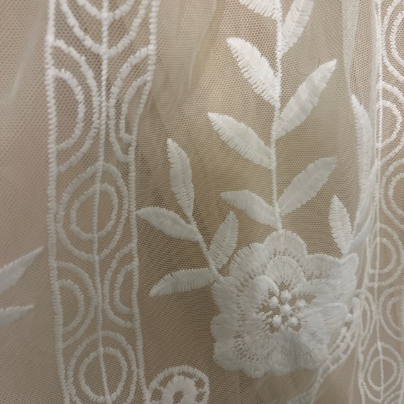 Baltic Born Cream Embroidered Lace Maxi Dress Romantic Boho - Picture 3 of 5